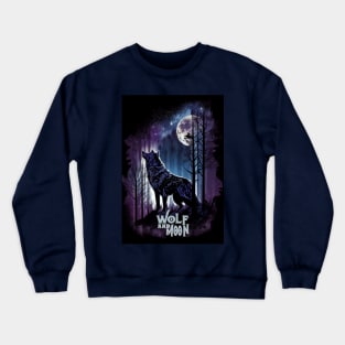 Wolf and Moon Crewneck Sweatshirt